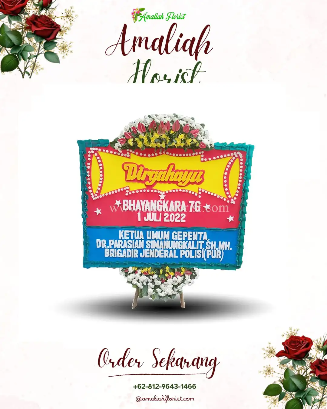 Papan Bunga HUT Ulang Tahun Sukonolo